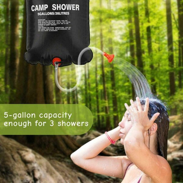Solar Camping Shower, 5gal - Image 4
