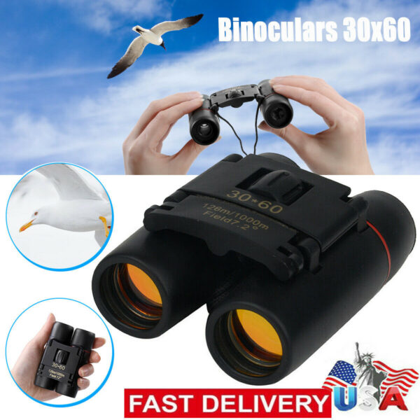 Compact FoldingTravel Binoculars 30x60 Zoom
