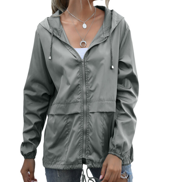 Women's Lightweight Hiking Waterproof Rain Jacket - Image 4