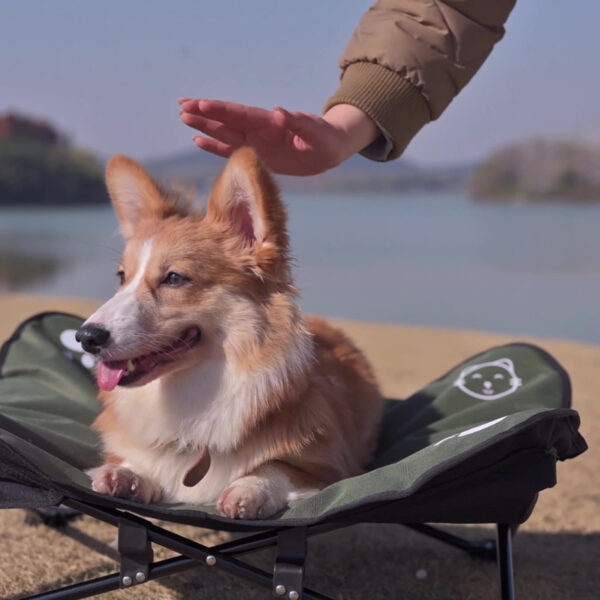 Indoor or Outdoor Detachable and Washable Folding Pet Bed for camping - Image 5