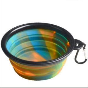 Silicone Folding Dog Food and Water Bowl