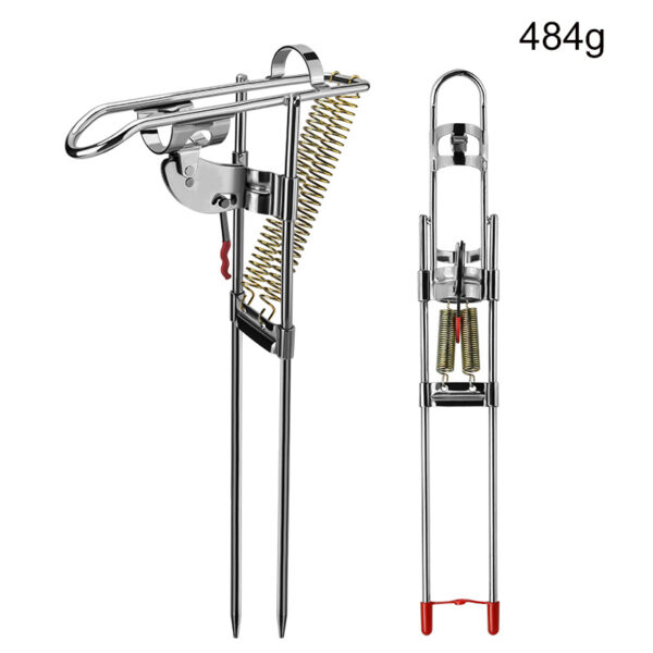 Fishing Rod Holder - Spring Tension, Stainless Steel, Folding - Image 7