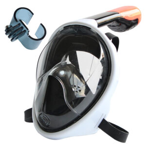 Snorkeling Full Face Silicone Anti-fog Goggles with Action Camera Mount