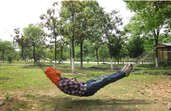 Nylon Rope Mesh Hammock - Image 5