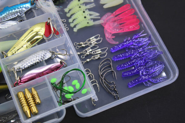 Fishing Tackle Soft Bait and Lures Set with Box - Image 7