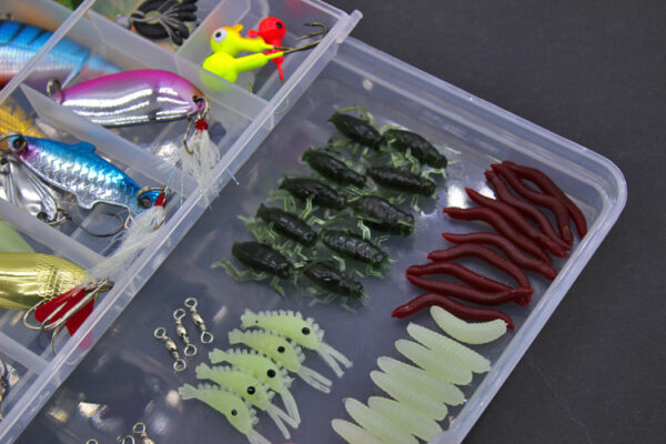 Fishing Tackle Soft Bait and Lures Set with Box - Image 5