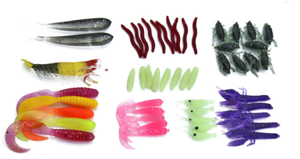 Fishing Tackle Soft Bait and Lures Set with Box - Image 4