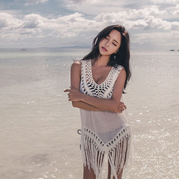 Tassel Cover Up Summer Beach Wear - Image 3