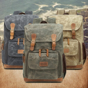 Canvas Knapsack Camera Bag Backpack