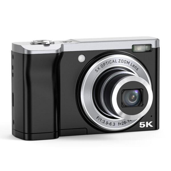 5K HD Digital Camera, Optical Zoom Anti-Shake Stabilization - Image 2