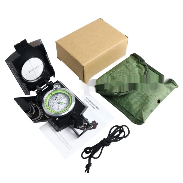 Pro Multifunctional Lensatic Geological Compass with Night Glow - Image 3