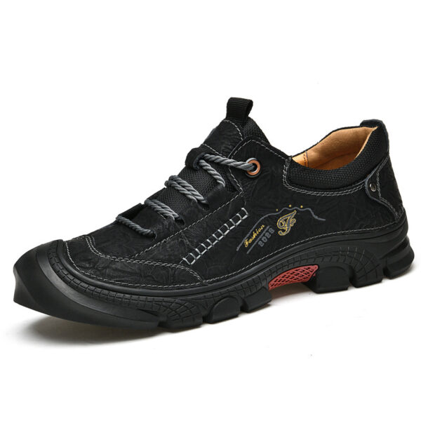 Non-slip Leather Hiking Outdoor Cross-Country Hiking Shoes - Image 2