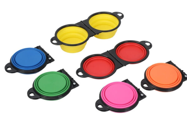 Silicone Folding Dual Pet Bowl - Image 9