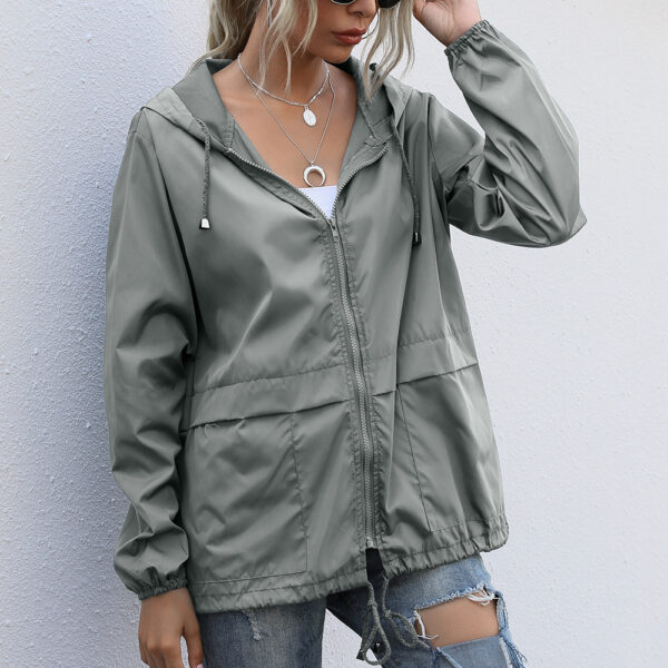 Women's Lightweight Hiking Waterproof Rain Jacket - Image 7