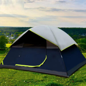 4 Person Black Coated Darkroom Tent For Camping Family Trips