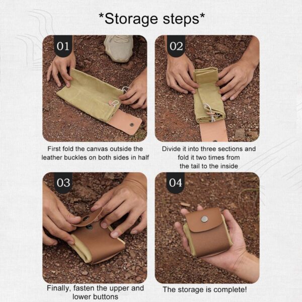 Canvas Foraging Multifunctional Waist Bag - Image 6