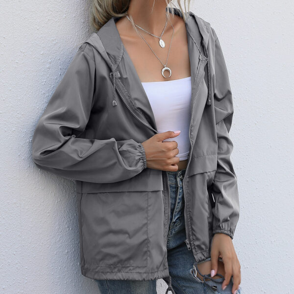 Women's Lightweight Hiking Waterproof Rain Jacket - Image 3
