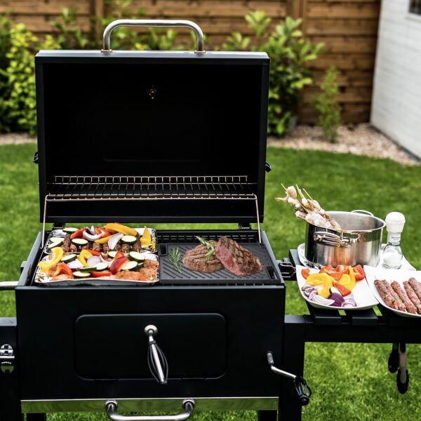 VEVOR Reversible Grill & Griddle, Pre-Seasoned Cast Iron, Double Burner Griddle Pan - Image 7