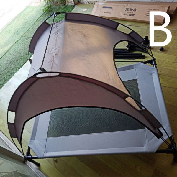 Pet Outdoor Covered Cot with Sunshade Tent - Image 4