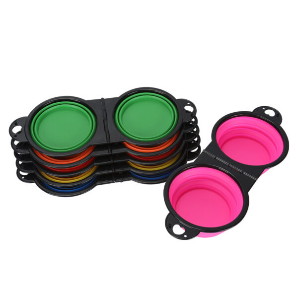 Silicone Folding Dual Pet Bowl - Image 6