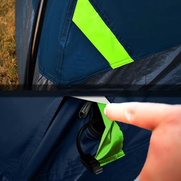 4 Person Black Coated Darkroom Tent For Camping Family Trips - Image 5