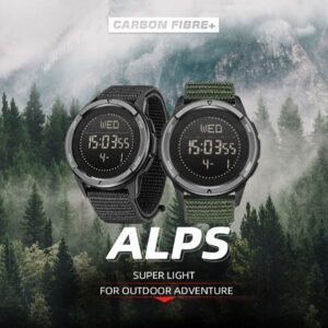 Outdoor Smart Watch with Compass, Pedometer, Water Resistant