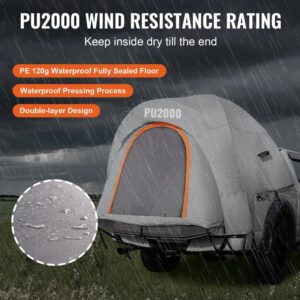 Truck Bed Tent, 5.5'-6' Pickup Truck Tent With Rain Fly And Carry Bag