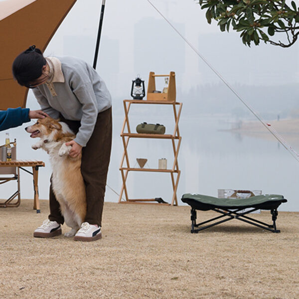 Indoor or Outdoor Detachable and Washable Folding Pet Bed for camping - Image 2