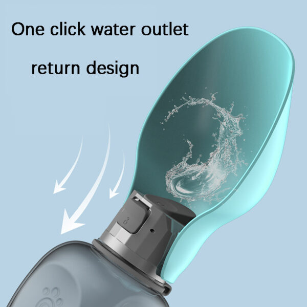 27oz Dog Water Bottle with Built In Bowl - Image 7