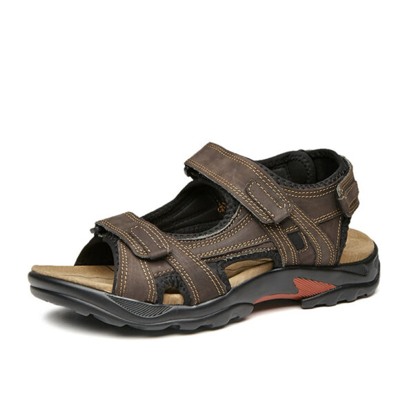 Leather Strap Sandals - Image 7