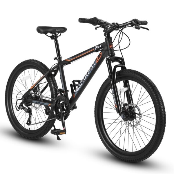 24 Inch Mountain Bike, Steel Frame, Shimano 21 Speed With Dual Disc Brakes And Front Suspension - Image 2