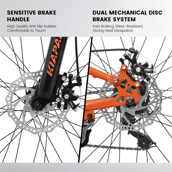 Full Suspension Unisex Mountain Bike with Dual Disc Brakes - Image 6