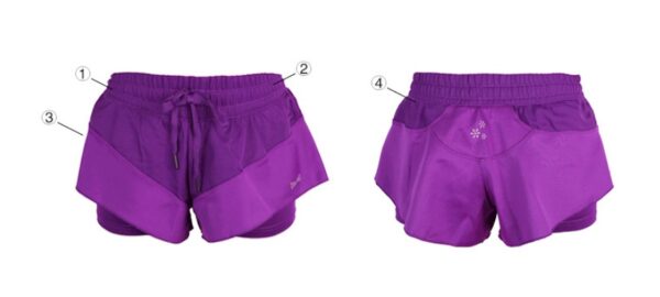 Women's Quick Drying Dual Layer Shorts - Image 4