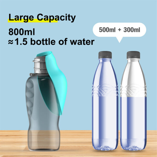 27oz Dog Water Bottle with Built In Bowl - Image 9