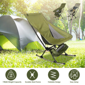 Ultra Compact Folding Rocking Chair