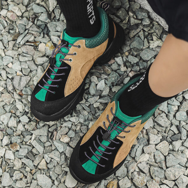 Leather Hiking Boots, Unisex - Image 4