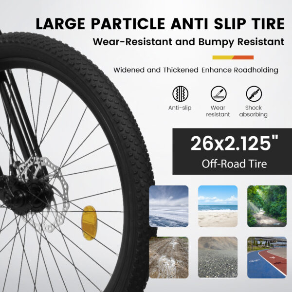 Full Suspension Unisex Mountain Bike with Dual Disc Brakes - Image 8