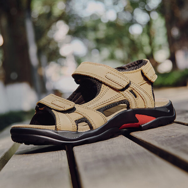 Leather Strap Sandals - Image 4