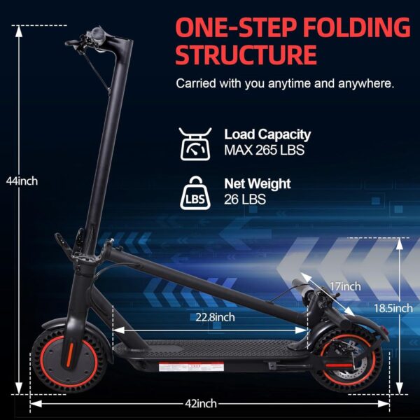 Folding Electric Scooter, 8.5in Wheels - Image 7