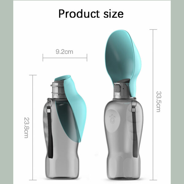 27oz Dog Water Bottle with Built In Bowl - Image 6