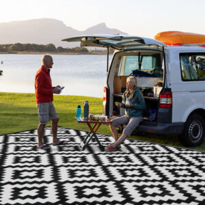 6X9 ft Camping Rug, Indoor Outdoor Rug