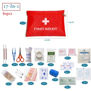 40/50/80pcs Portable Mini Waterproof First Aid Kit