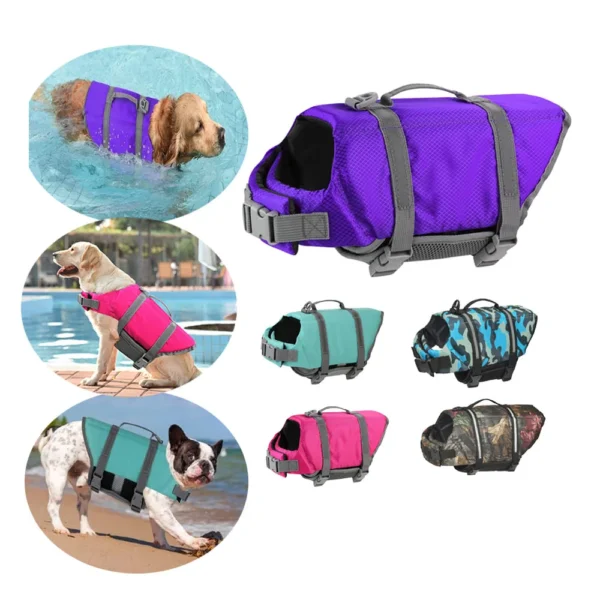 Dog Life Jacket, Life Vest for Swimming Boating - Image 4