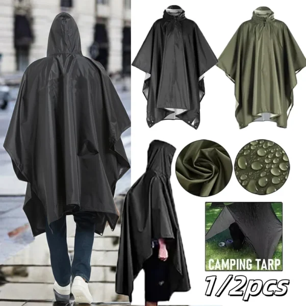 Rain Ponch for Camping, Hiking, and Fishing - Image 9
