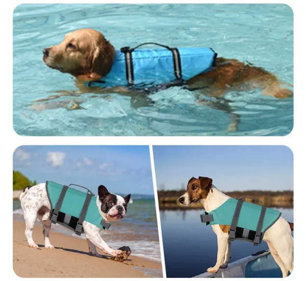 Dog Life Jacket, Life Vest for Swimming Boating - Image 9