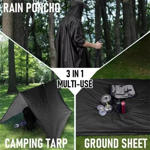 Rain Ponch for Camping, Hiking, and Fishing - Image 6