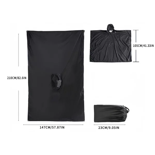Rain Ponch for Camping, Hiking, and Fishing - Image 5