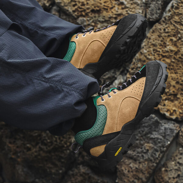 Leather Hiking Boots, Unisex - Image 3