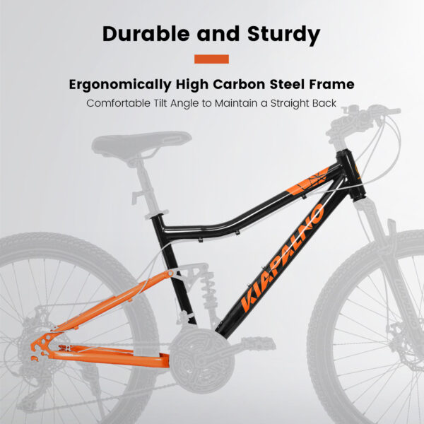Full Suspension Unisex Mountain Bike with Dual Disc Brakes - Image 7