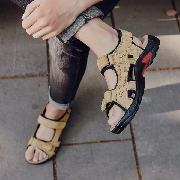 Leather Strap Sandals - Image 10
